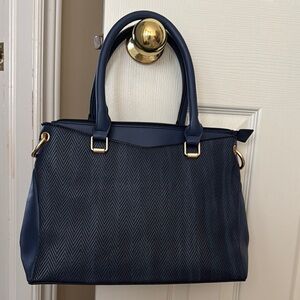 Elegant Navy Blue Handbag
